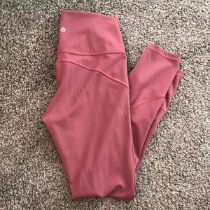 Very gently used pink Lululemon leggings